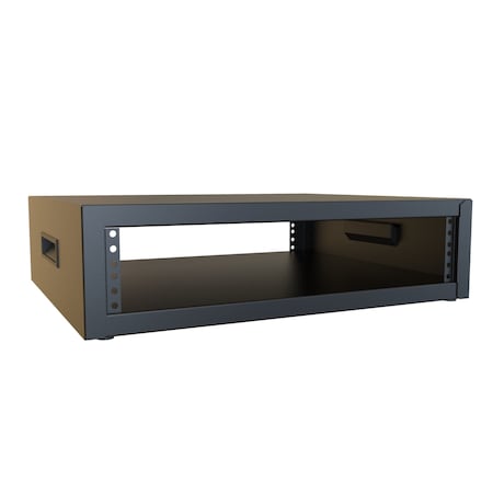 Hammond 2U 21W 17.5D FIXED RACK CASE RCBS1900317BK1
